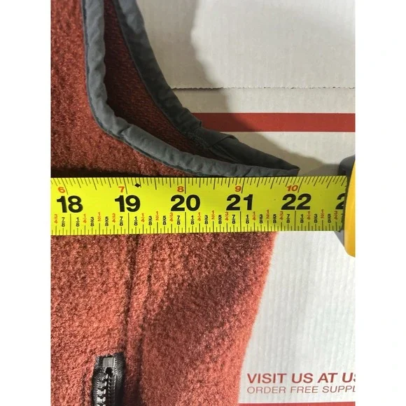 Vintage Woolrich Wool Zip Up Vest Mens Large Hunting Fishing Outdoors Red - Picture 4 of 7